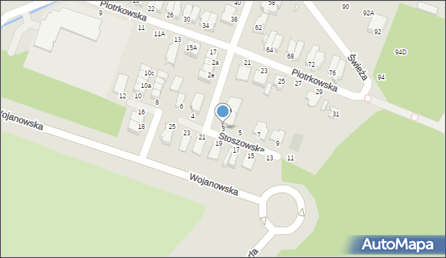 Wrocław, Stoszowska, 3, mapa Wrocławia