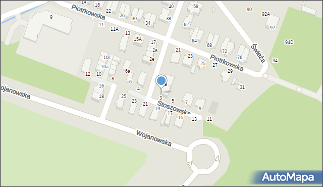 Wrocław, Stoszowska, 3c, mapa Wrocławia