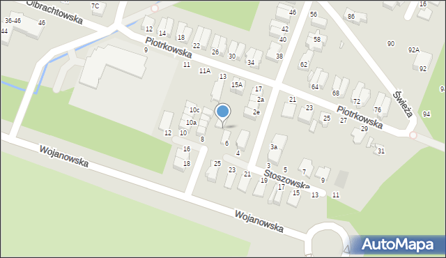 Wrocław, Stoszowska, 6a, mapa Wrocławia