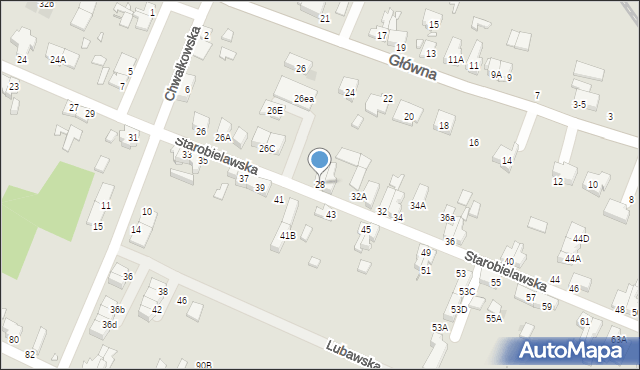 Wrocław, Starobielawska, 28, mapa Wrocławia