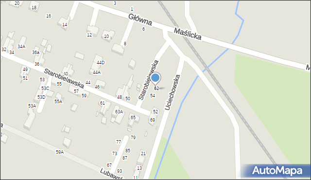 Wrocław, Starobielawska, 60, mapa Wrocławia