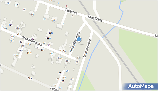Wrocław, Starobielawska, 64, mapa Wrocławia