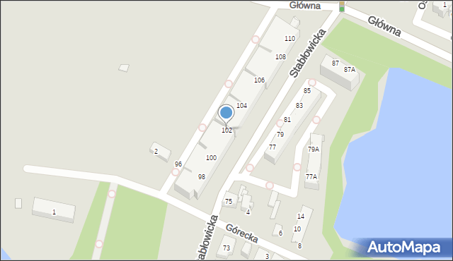 Wrocław, Stabłowicka, 102, mapa Wrocławia