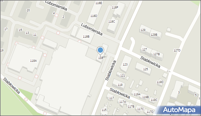 Wrocław, Stabłowicka, 118, mapa Wrocławia