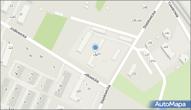 Wrocław, Stabłowicka, 134, mapa Wrocławia