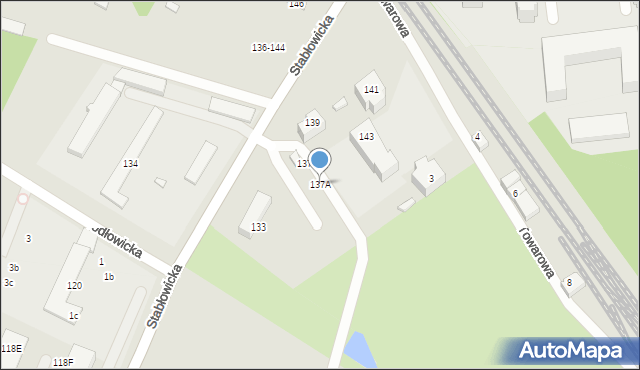 Wrocław, Stabłowicka, 137A, mapa Wrocławia