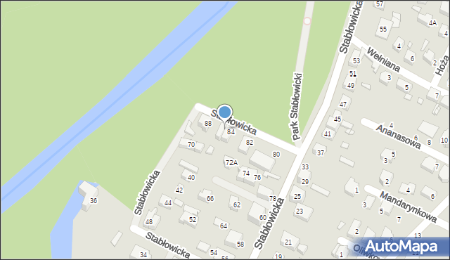 Wrocław, Stabłowicka, 86, mapa Wrocławia