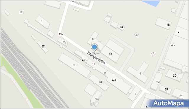 Wrocław, Stargardzka, 11d, mapa Wrocławia