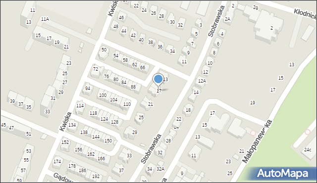 Wrocław, Stobrawska, 17, mapa Wrocławia