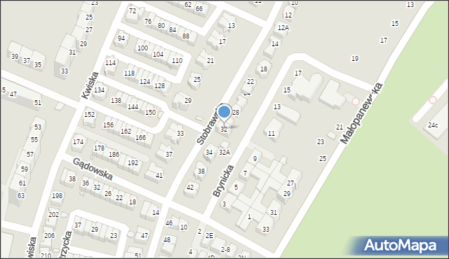 Wrocław, Stobrawska, 32, mapa Wrocławia