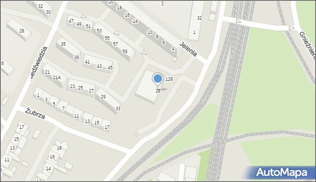 Wrocław, Starograniczna, 28, mapa Wrocławia