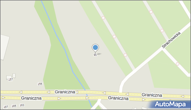 Wrocław, Strachowicka, 91, mapa Wrocławia