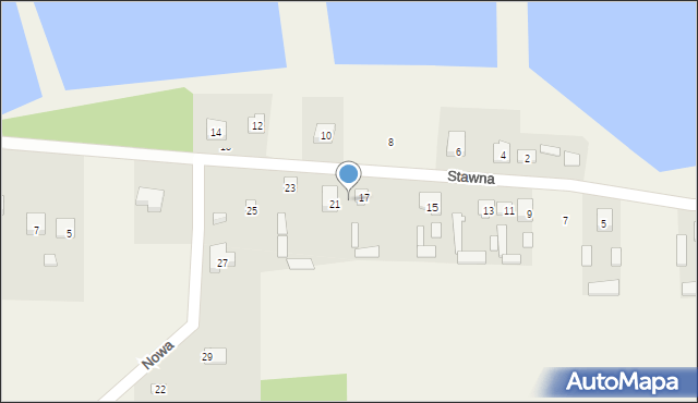 Wsola, Stawna, 19, mapa Wsola