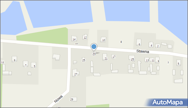 Wsola, Stawna, 23, mapa Wsola
