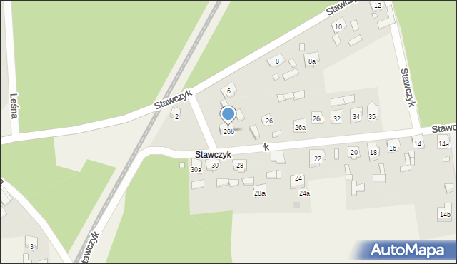 Wszewilki, Stawczyk, 26b, mapa Wszewilki