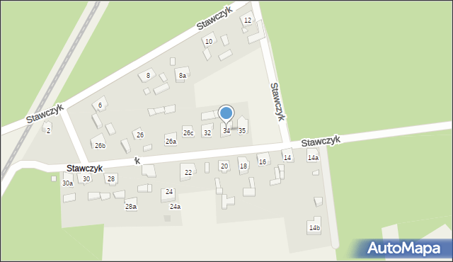 Wszewilki, Stawczyk, 34, mapa Wszewilki