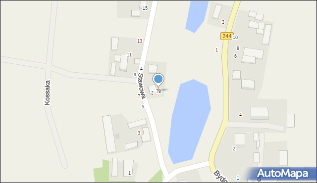 Wtelno, Stawowa, 78, mapa Wtelno