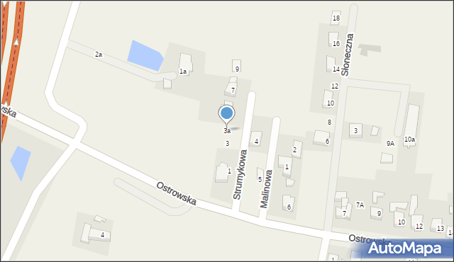 Wtórek, Strumykowa, 3a, mapa Wtórek