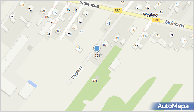 Wyględy, Stołeczna, 41a, mapa Wyględy