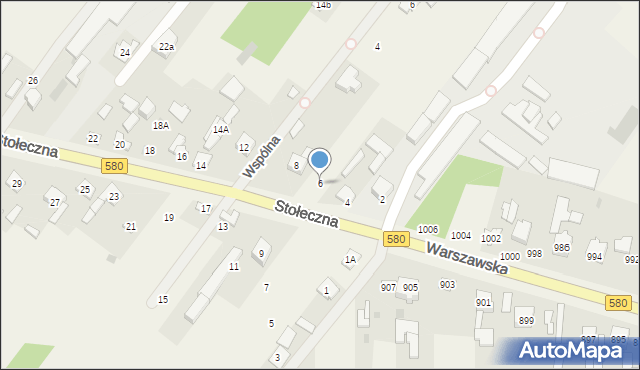 Wyględy, Stołeczna, 6, mapa Wyględy