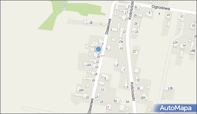 Wymysłów, Stawowa, 10, mapa Wymysłów