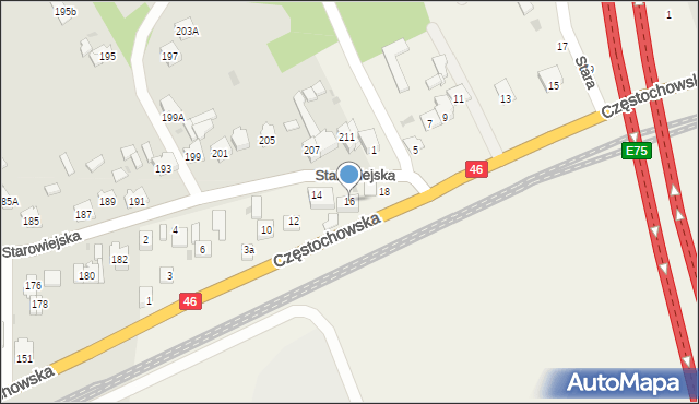 Wyrazów, Starowiejska, 16, mapa Wyrazów