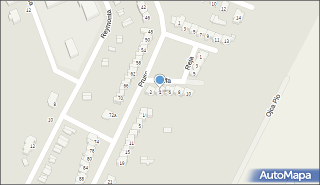 Wysokie Mazowieckie, Staffa Leopolda, 4, mapa Wysokie Mazowieckie