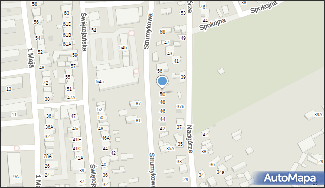 Wyszków, Strumykowa, 50, mapa Wyszków