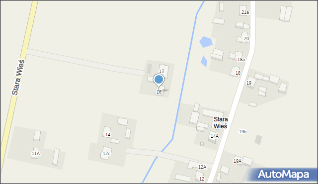 Wzdół-Kolonia, Stara Wieś, 16, mapa Wzdół-Kolonia
