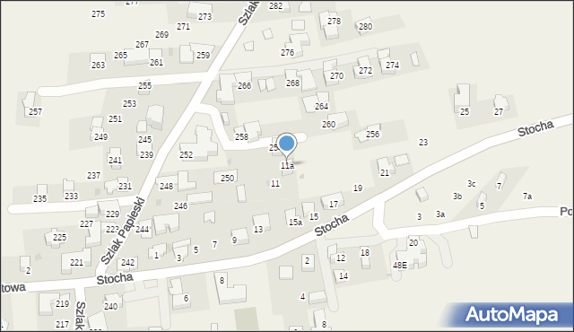 Ząb, Stocha Kamila, 11a, mapa Ząb