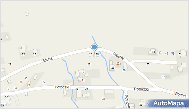 Ząb, Stocha Kamila, 20a, mapa Ząb