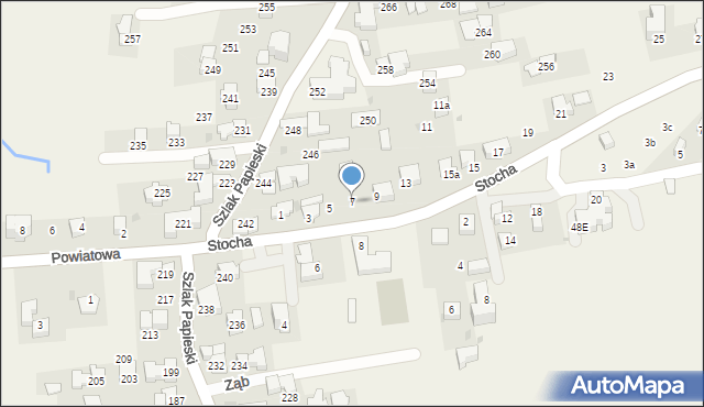 Ząb, Stocha Kamila, 7, mapa Ząb