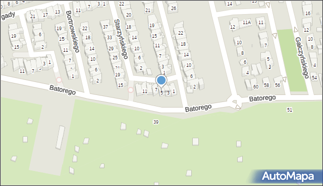 Ząbki, Starzyńskiego Stefana, 5, mapa Ząbki