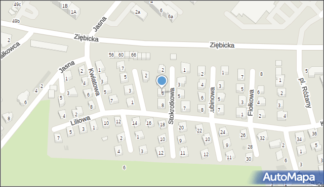 Ząbkowice Śląskie, Stokrotkowa, 6, mapa Ząbkowice Śląskie