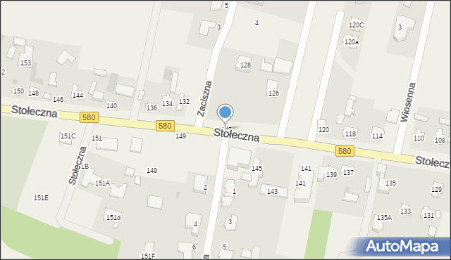 Zaborów, Stołeczna, 145, mapa Zaborów