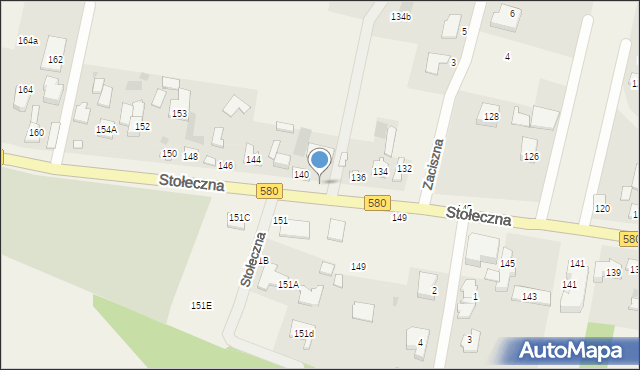 Zaborów, Stołeczna, 151, mapa Zaborów