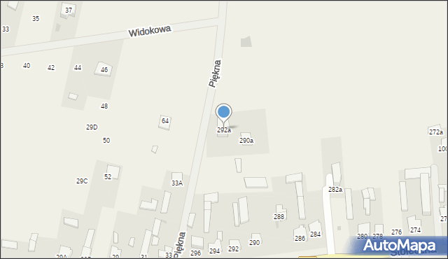 Zaborówek, Stołeczna, 292a, mapa Zaborówek