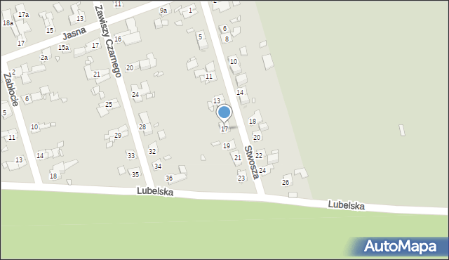 Zabrze, Stwosza Wita, 17, mapa Zabrza