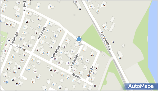 Zabrze, Storczyków, 6, mapa Zabrza
