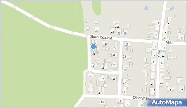 Zabrze, Stara Kolonia, 34, mapa Zabrza