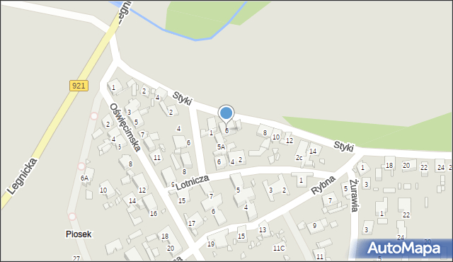 Zabrze, Styki Jana, 6, mapa Zabrza