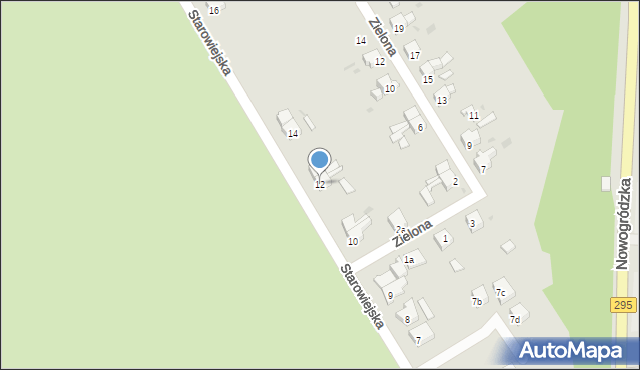 Żagań, Starowiejska, 12, mapa Żagań