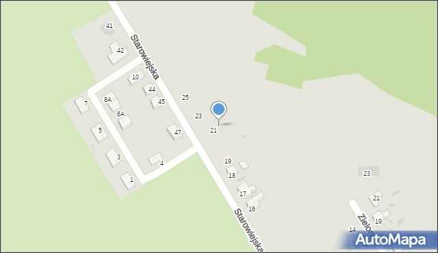 Żagań, Starowiejska, 22, mapa Żagań