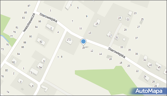 Zakliczyn, Starowiejska, 10, mapa Zakliczyn