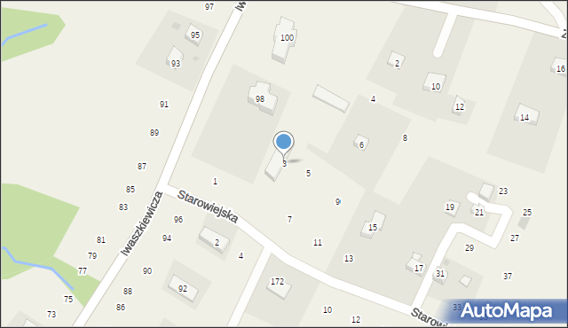 Zakliczyn, Starowiejska, 3, mapa Zakliczyn