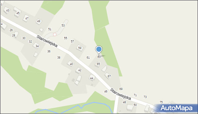 Zakliczyn, Starowiejska, 63, mapa Zakliczyn