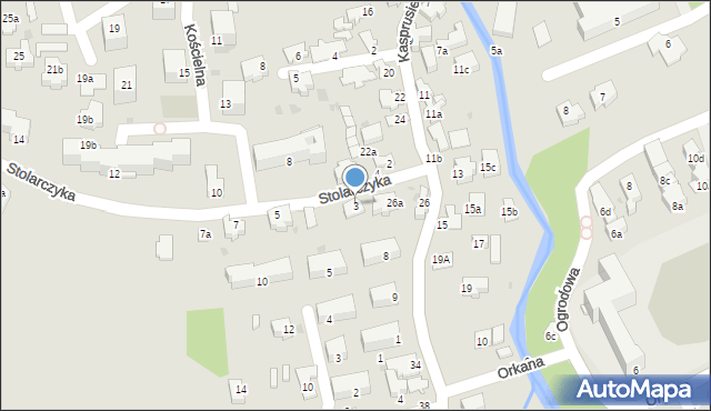 Zakopane, Stolarczyka Józefa, ks., 3, mapa Zakopanego
