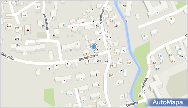 Zakopane, Stolarczyka Józefa, ks., 4, mapa Zakopanego
