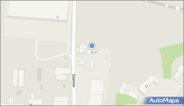 Zakroczym, Stalowa, 8, mapa Zakroczym