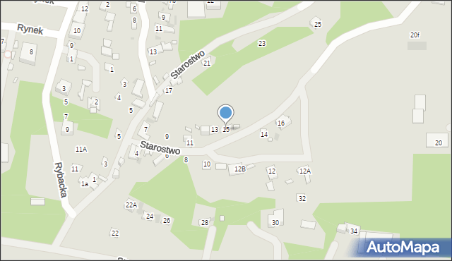 Zakroczym, Starostwo, 15, mapa Zakroczym